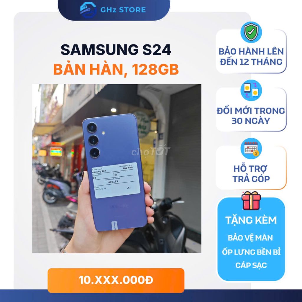 Samsung S24 128GB Tím Bản Mỹ. Mua bán Điện thoại tại Quận Đống Đa Hà Nội được đăng bởi GHz STORE hình 1