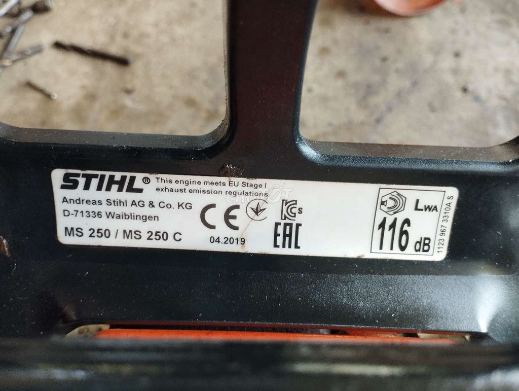 Cần bán máy của sthil đức. Mua bán Đồ chuyên dụng, Giống nuôi trồng tại Huyện Bình Sơn Quảng Ngãi được đăng bởi Thanhhung Nguyen hình 2