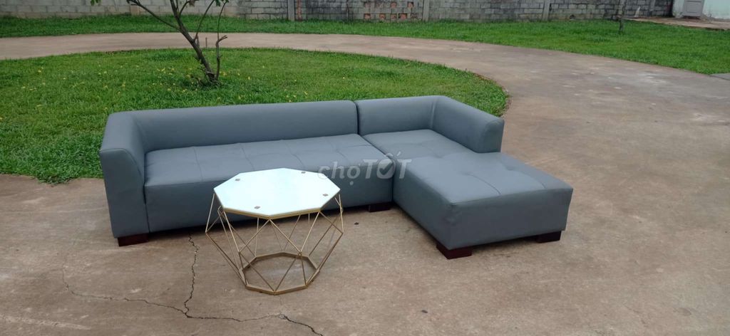 Thanh lý gấp bộ ghế sofa da simili hàn