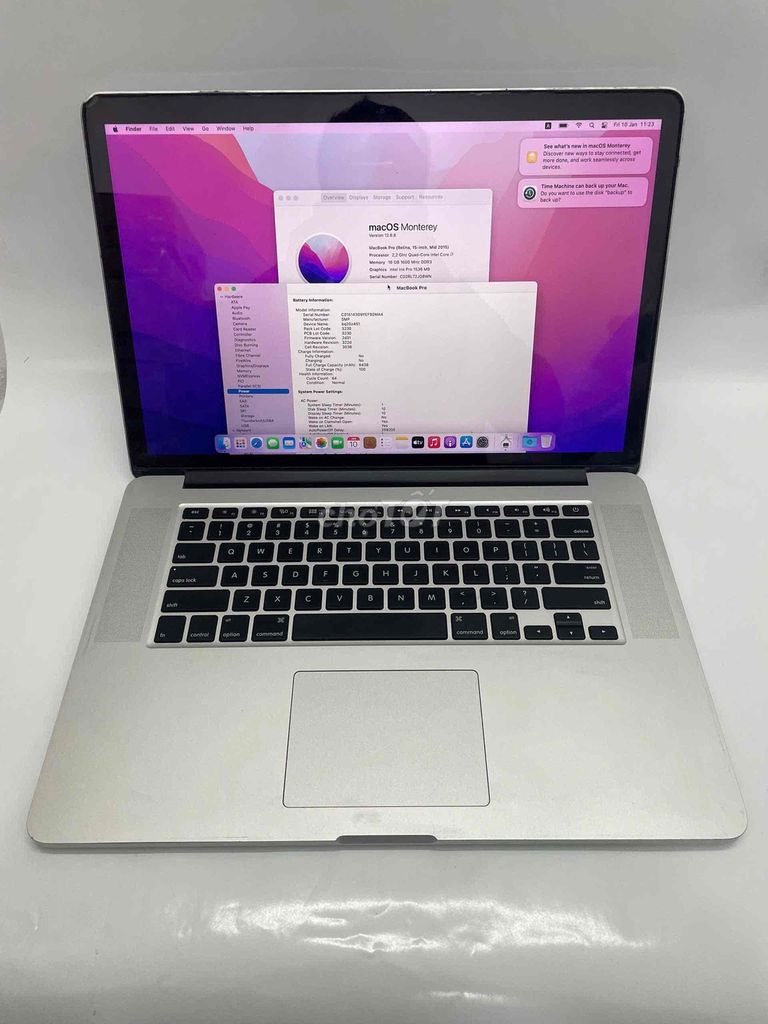 Macbook Pro 2015 15inch i7 Ram 16g Ssd 128g màn 2k