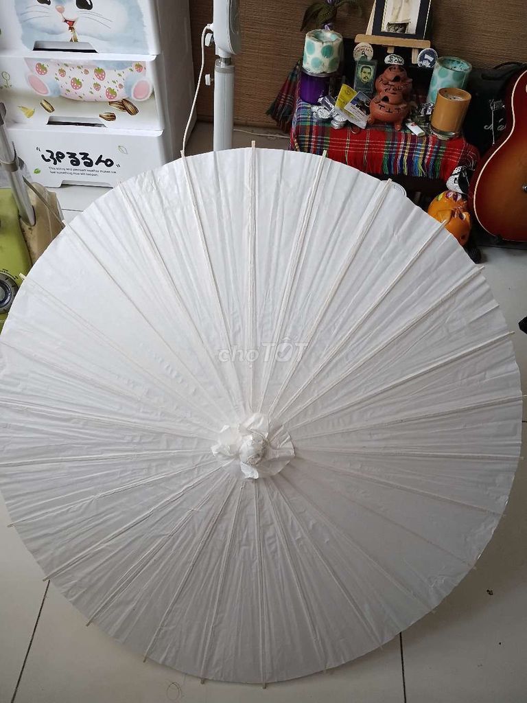 Dù giấy trang trí Trắng 6 cái. Mua bán Cây cảnh, đồ trang trí tại Huyện Bình Chánh Tp Hồ Chí Minh được đăng bởi VAN DINH PHUONG THAO hình 1
