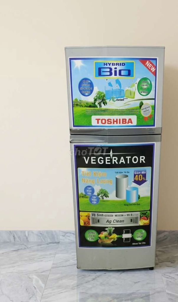 Tủ lạnh Toshiba Vegerator màu Xám. Mua bán Tủ lạnh tại Quận Thanh Xuân Hà Nội được đăng bởi Thanh Trúc hình 1