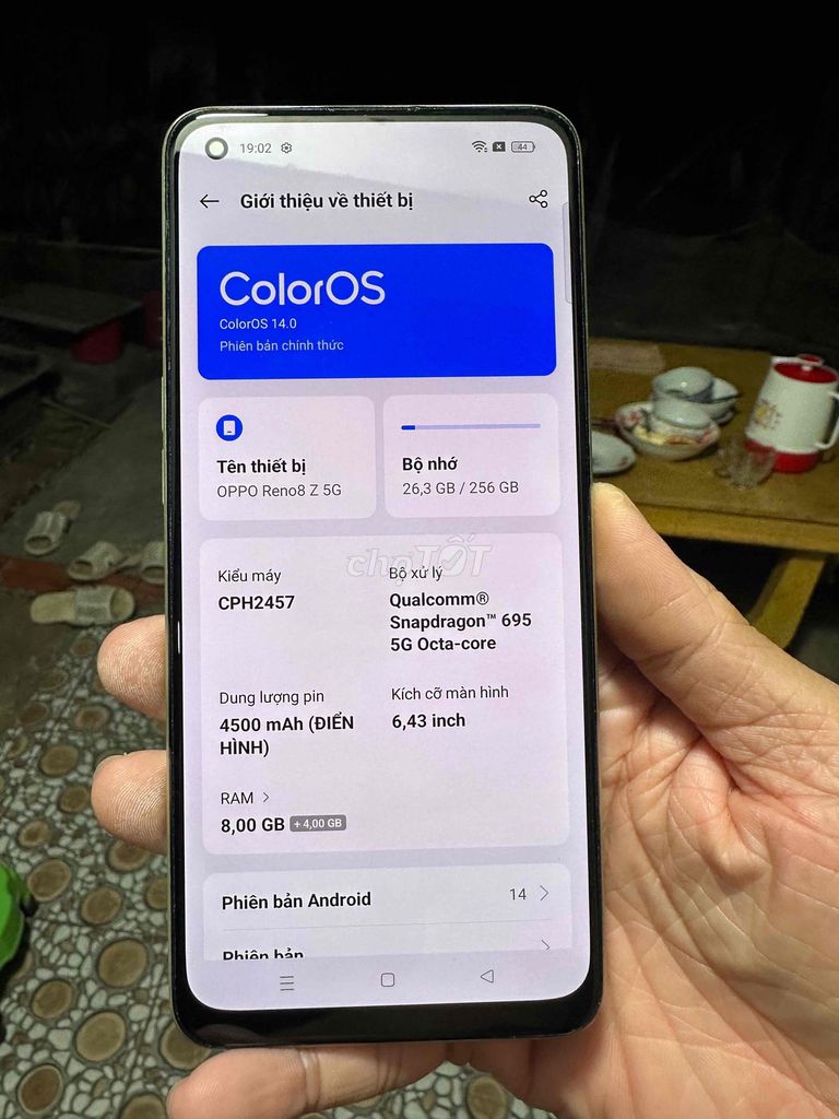 OPPO Reno 8Z 5G 256GB Vàng có fix nhẹ cho ae. Mua bán Điện thoại tại Huyện Gò Công Đông Tiền Giang được đăng bởi Phong Vũ hình 1