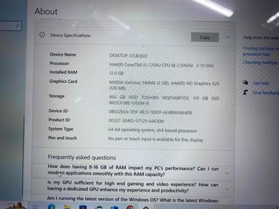 Thanh lý Dell Inspiron 7460 đã nâng RAM và Storage.. Mua bán Laptop tại Quận Ba Đình Hà Nội được đăng bởi Phương Đức hình 1