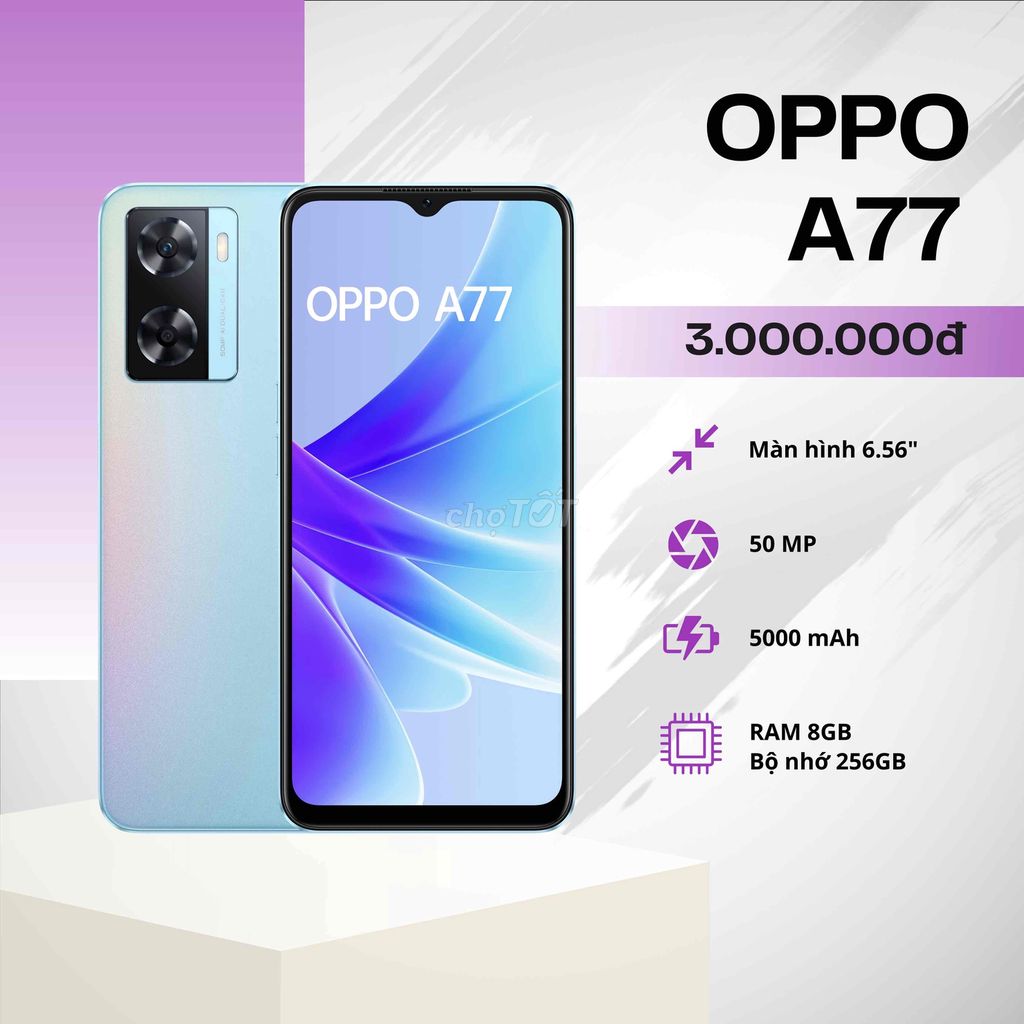 Oppo A77 5G NEW Fullbox trả góp