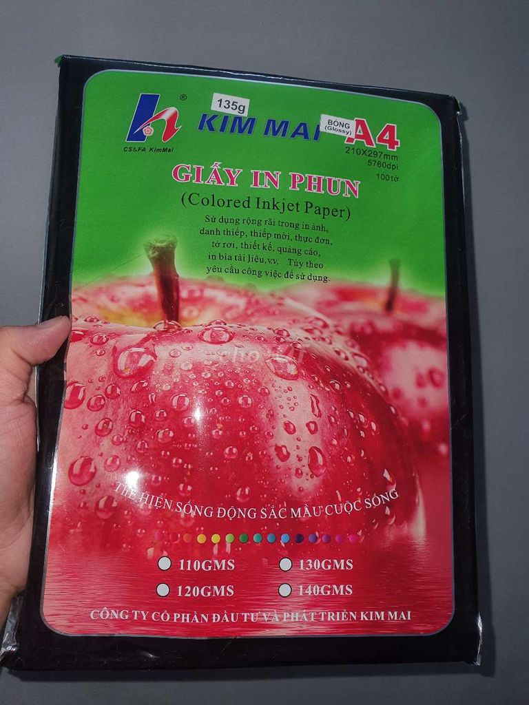 Giấy in màu và in thường