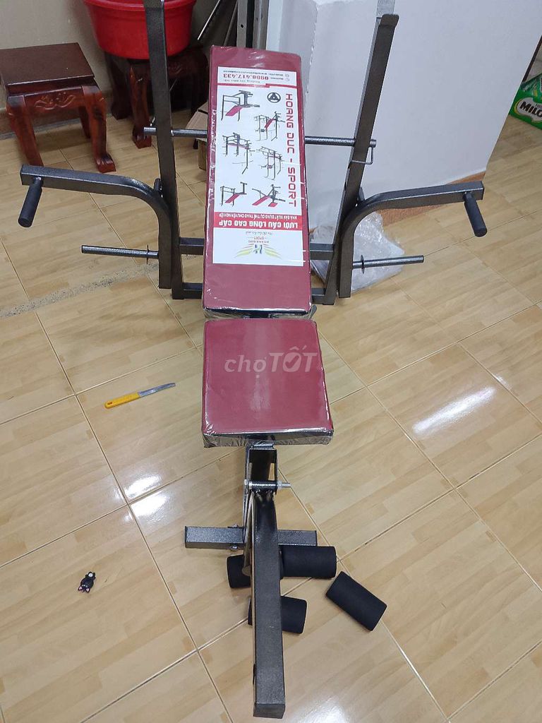 Ghế tập tạ Sắt sơn tĩnh điện Mới. Mua bán Đồ thể thao, Dã ngoại tại Thành phố Bà Rịa Bà Rịa - Vũng Tàu được đăng bởi Bari hình 1