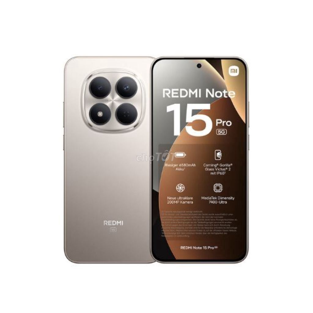 Xiaomi Redmi Note 15 Pro 5G 12GB/256GB 99,99% mới. Mua bán Điện thoại tại Thành phố Rạch Giá Kiên Giang được đăng bởi MR HUỲNH hình 1