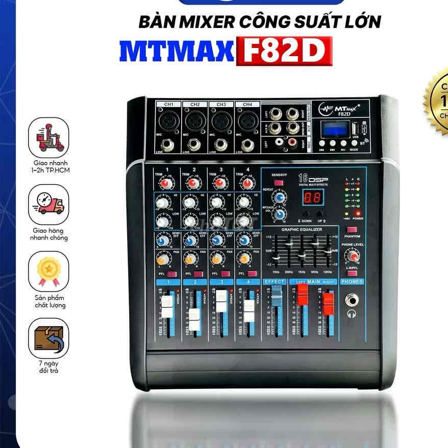 Bàn mixer MTMAX F82D Bluetooth ghi âm Đen. Mua bán Tivi, Âm thanh tại Huyện Cần Giuộc Long An được đăng bởi Hồ Hùng Kiên hình 1