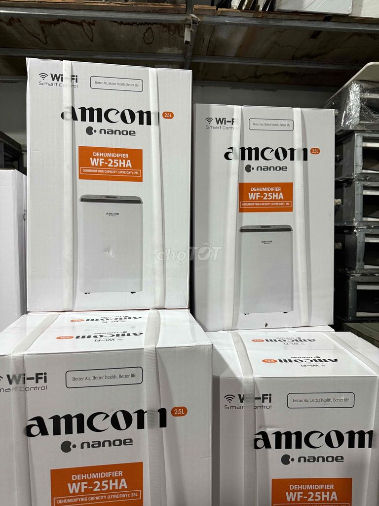 Máy hút ẩm AMCOM NANOE 25lit kết nối WIFI