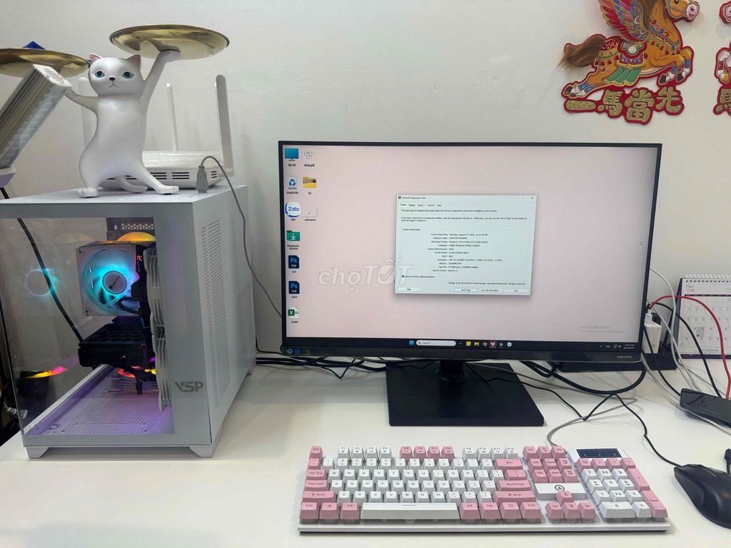 BỘ PC TRẮNG BỂ CÁ i5 12400F RTX3060 Main bh 3 năm. Mua bán Máy tính để bàn tại Thành phố Thủ Đức Tp Hồ Chí Minh được đăng bởi Hải Nam Store hình 1