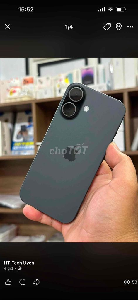 Apple iPhone 17 256GB Đen 98%. Mua bán Điện thoại tại Thành phố Biên Hòa Đồng Nai được đăng bởi Uyên Phạm hình 1