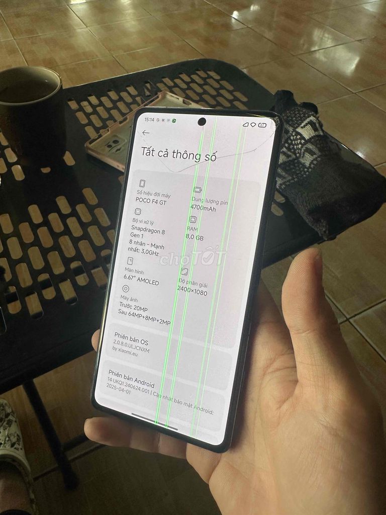 Xiaomi POCO F4 GT 128GB Sọc màn hình. Mua bán Điện thoại tại Huyện Bình Chánh Tp Hồ Chí Minh được đăng bởi thanh hình 1