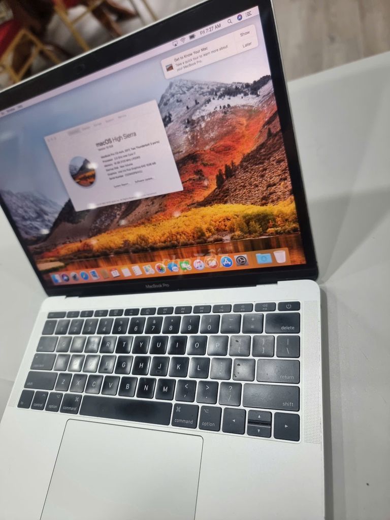 Macbook pro 2017 I7/16GB/256GB