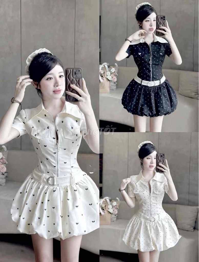 Đầm Nữ Nơ Ngắn tay. Mua bán Quần áo tại Huyện Tân Kỳ Nghệ An được đăng bởi Na Na hình 1