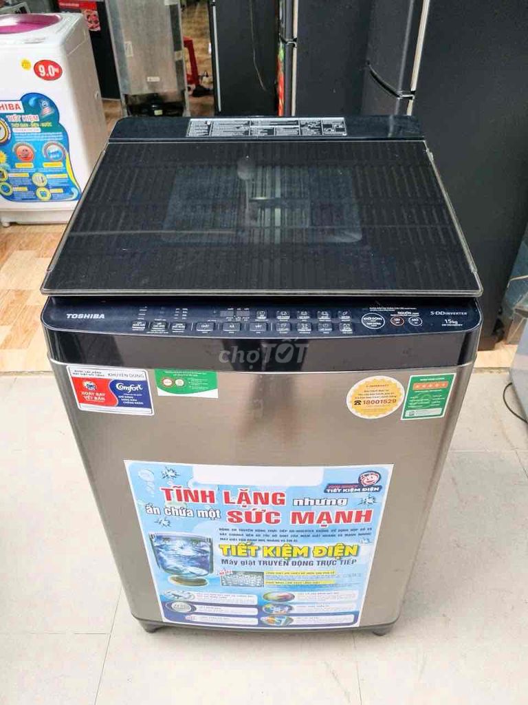 Máy giặt TOSHIBA INVERTER 15 Kg. Mua bán Máy giặt tại Thành phố Thủ Dầu Một Bình Dương được đăng bởi ĐIỆN MÁY ĐỨC MẠNH hình 1