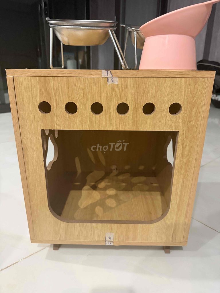 Chuồng mèo Gỗ Vàng gỗ. Mua bán Phụ kiện, Thức ăn, Dịch vụ tại Quận Nam Từ Liêm Hà Nội được đăng bởi Thanh Huyền Vũ hình 1