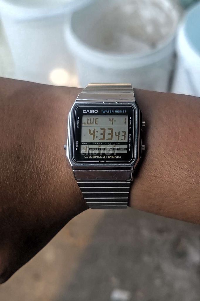 Đồng hồ Casio A280 Unisex Thép Bạc. Mua bán Đồng hồ tại Huyện Châu Thành Tiền Giang được đăng bởi Minh  hình 1