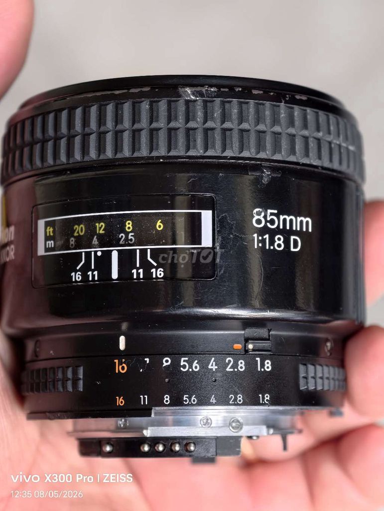 Ống kính Nikon AF Nikkor 85mm f/1.8D. Mua bán Máy ảnh, Máy quay tại Huyện Nhơn Trạch Đồng Nai được đăng bởi Nguyễn Trung Hậu hình 1