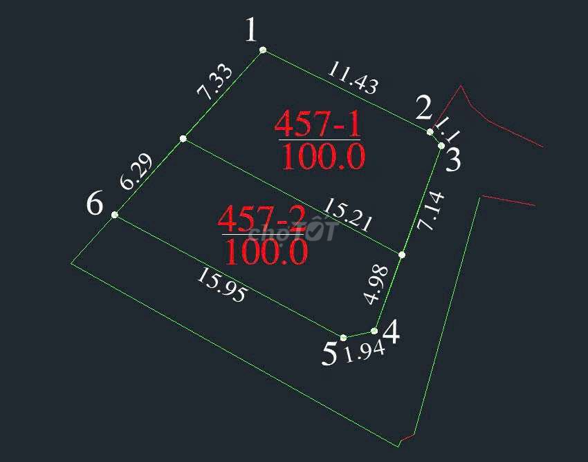 Chủ cần sang cọc lô Thanh Trí, Sóc Sơn 100m2, 6m, lô góc, 7chỗ, ~2 tỷ.