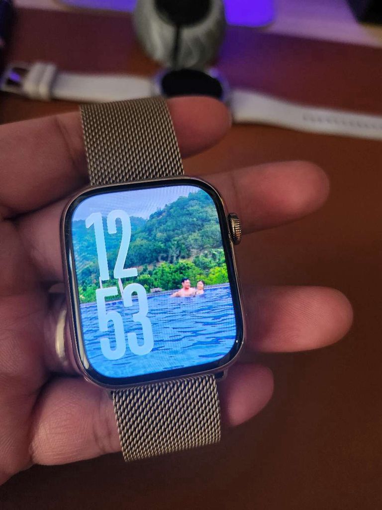 Apple Watch Series 8 Thép Gold LTE 45mm. Mua bán Thiết bị đeo thông minh tại Quận Bình Tân Tp Hồ Chí Minh được đăng bởi Đạt Nguyễn hình 1
