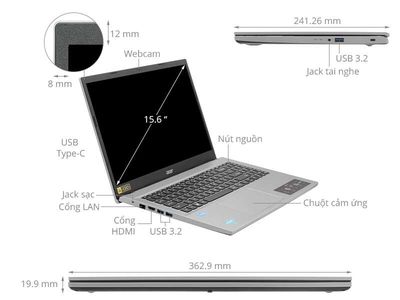 Pass laptop acer 315