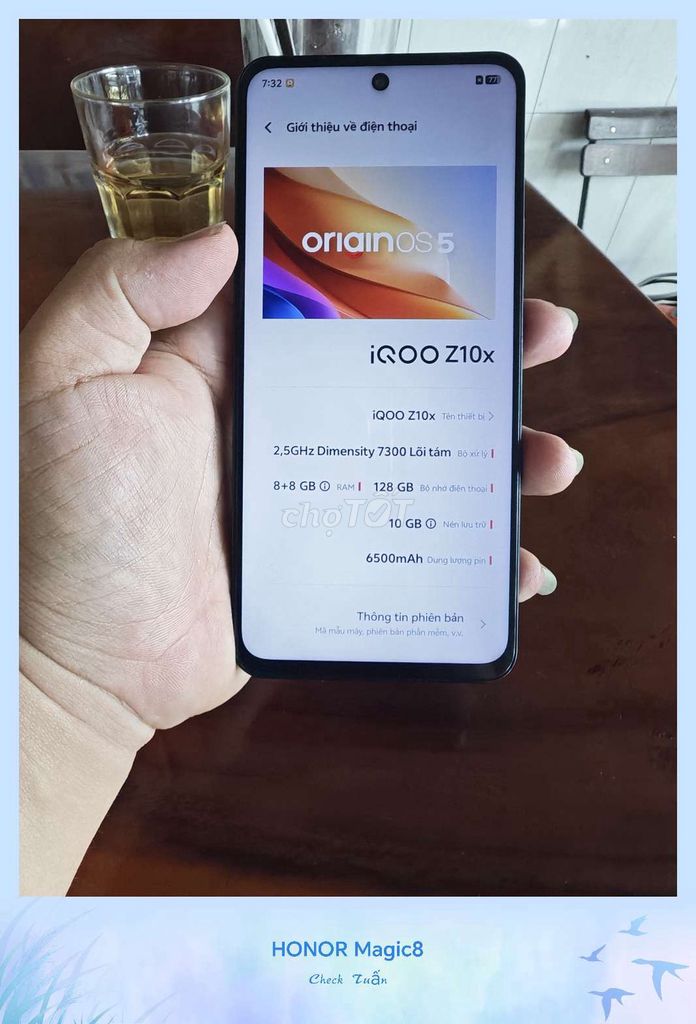 iQOO Z10x 128GB Đen 8+8GB 6500mAh. Mua bán Điện thoại tại Thành phố Biên Hòa Đồng Nai được đăng bởi tuấn  hình 1