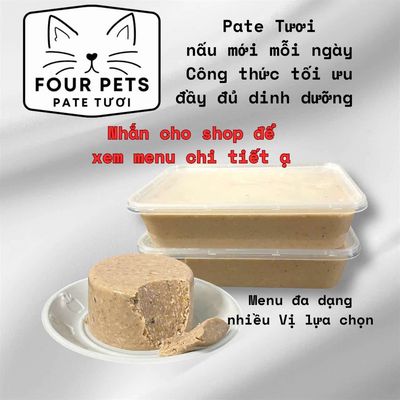 Pate tươi Four Pets 100g - 1kg - cho Chó Mèo. Mua bán Phụ kiện, Thức ăn, Dịch vụ tại Thành phố Thủ Đức Tp Hồ Chí Minh được đăng bởi Đồ Thu Cưng