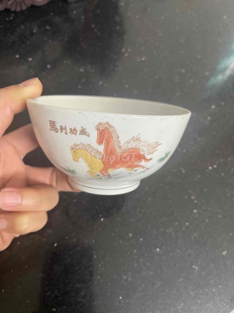 Bát sứ Trung Quốc Song mã. Mua bán Đồ sưu tầm, đồ cổ tại Huyện Xuân Trường Nam Định được đăng bởi Đồ cũ NĐ hình 1