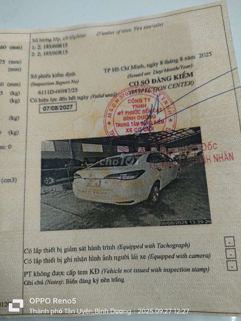 Toyota Vios 1.5G CVT 2019 Trắng Sedan. Mua bán Ô tô tại Thị xã Tân Uyên Bình Dương được đăng bởi phan cảnh phương hình 17