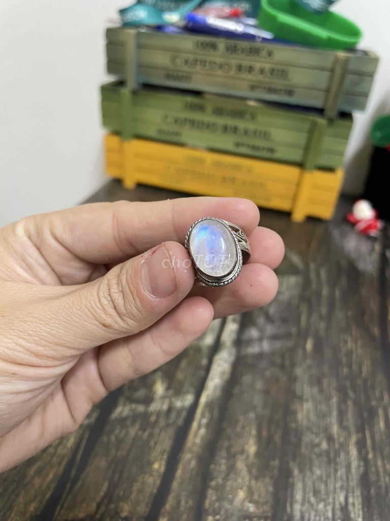 Bạc đúc Đá Opal