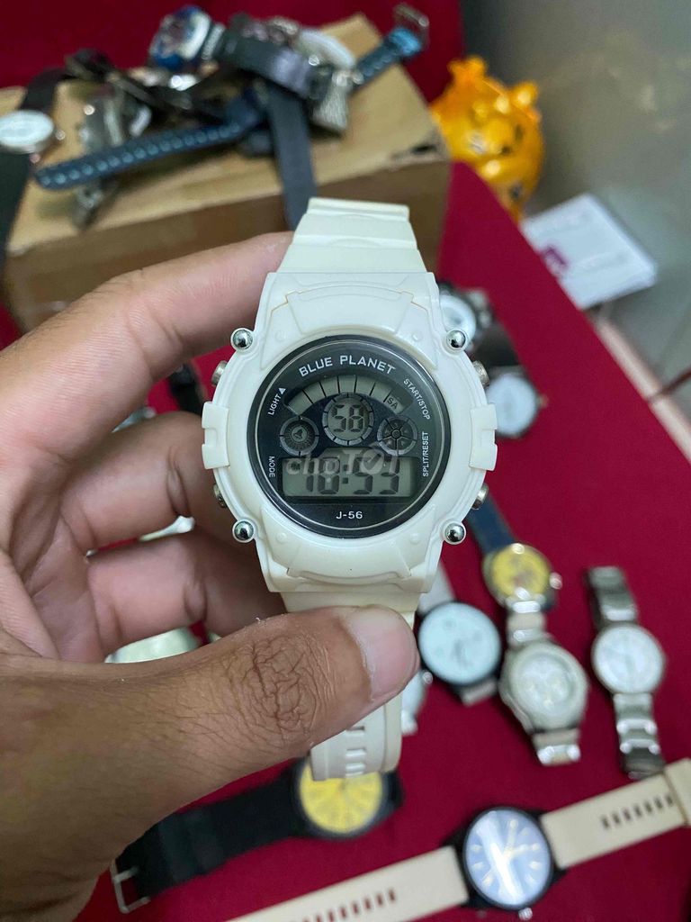 Đồng hồ điện tử Blue Planet Unisex Trắng 45mm. Mua bán Đồng hồ tại Huyện Thủ Thừa Long An được đăng bởi MINH PHAT hình 1