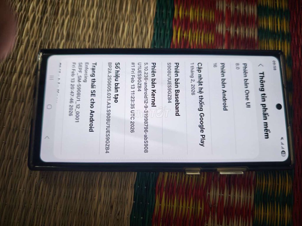 Samsung S22 Ultra 128GB Đen Đã thay màn hình. Mua bán Điện thoại tại Quận Sơn Trà Đà Nẵng được đăng bởi Thằng Cận hình 1