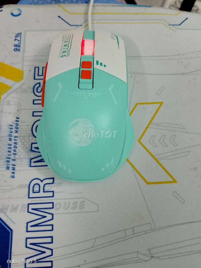 Chuột EWEADN G308 Xanh ngọc. Mua bán Phụ kiện (Màn hình, Chuột...) tại Huyện Quốc Oai Hà Nội được đăng bởi HPC gaming hình 1
