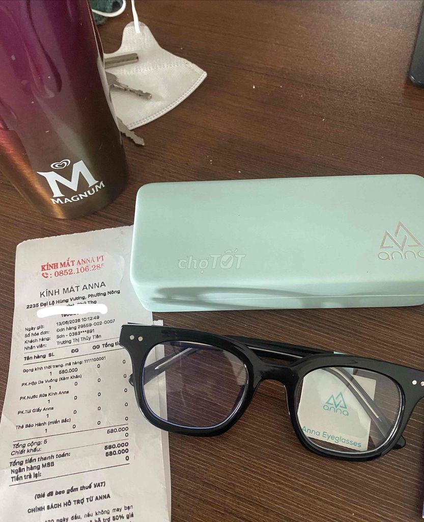 Gọng kính Anna Eyeglasses Đen Unisex. Mua bán Phụ kiện thời trang khác tại Thành phố Việt Trì Phú Thọ được đăng bởi phan nam hình 1