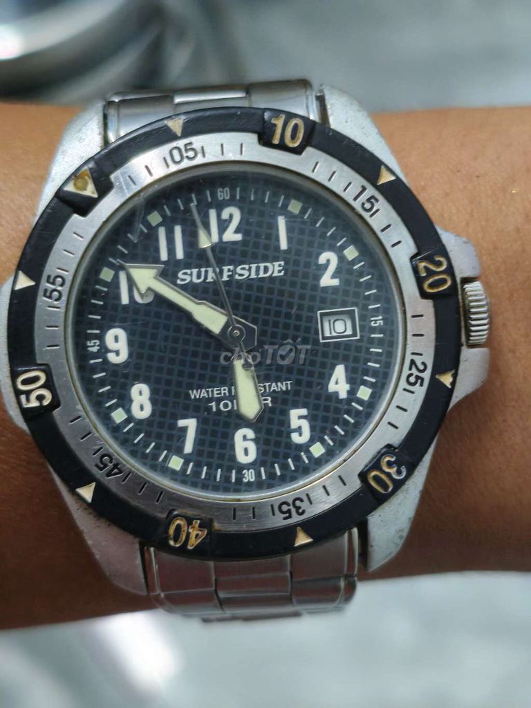 Đồng hồ Nhật(đen) 40mm, 1 lịch,niềng xoay,dạ quang. Mua bán Đồng hồ tại Thành phố Huế Thừa Thiên Huế được đăng bởi Shop LucyHoang hình 2