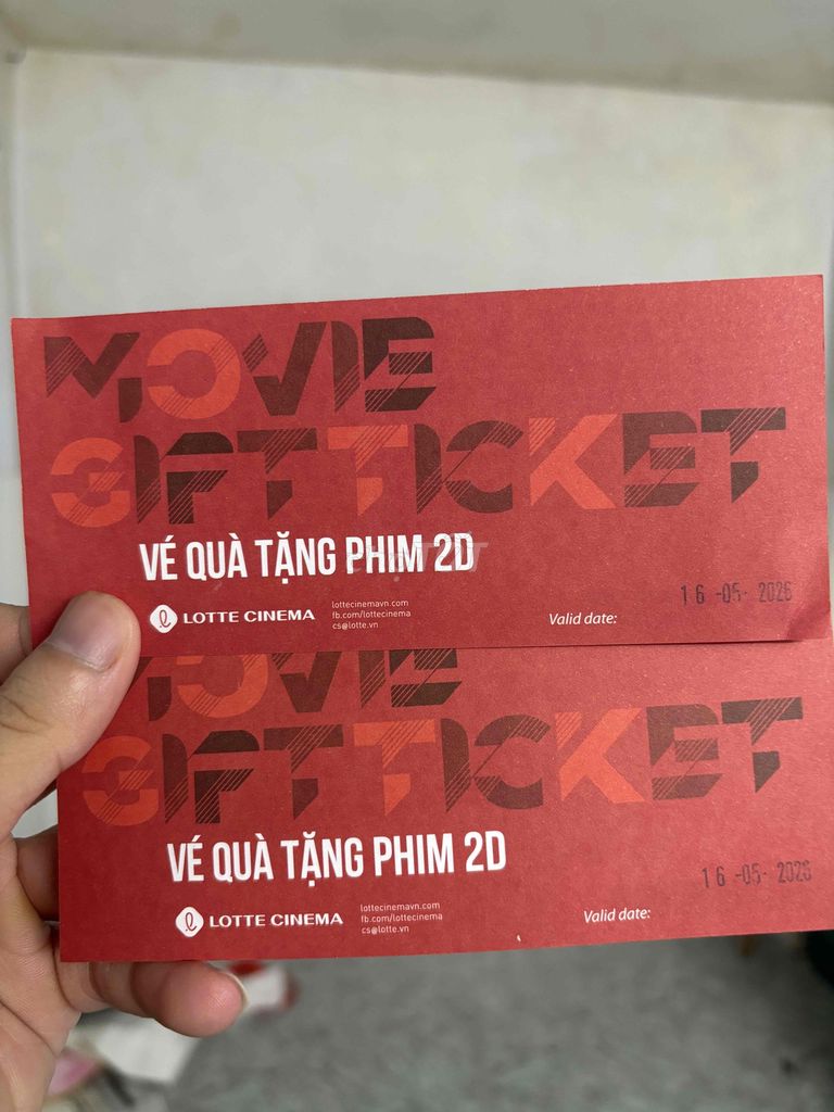 Cặp vé xem phim LOTTE. Mua bán Sở thích khác tại Quận Liên Chiểu Đà Nẵng được đăng bởi Hồ Quang Cường hình 1