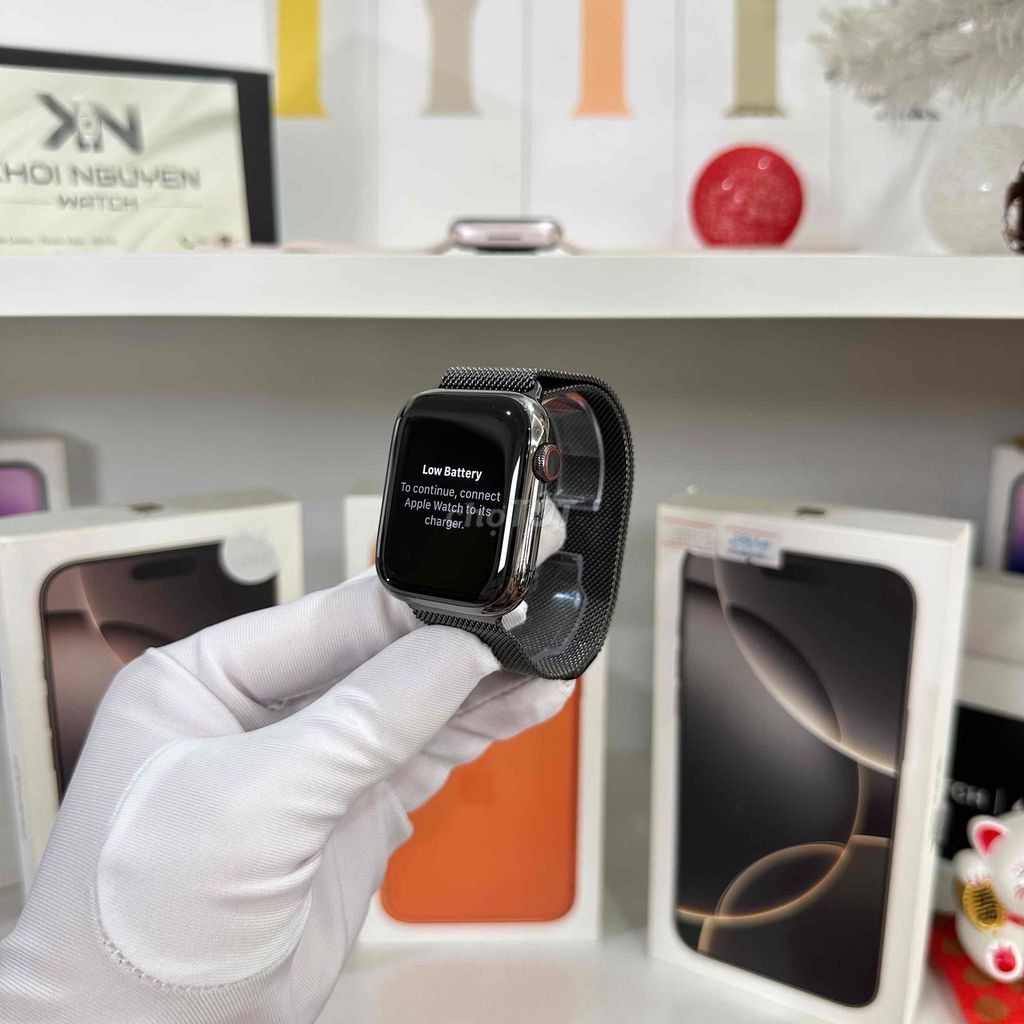 Apple Watch S8 45mm Thép Đen Graphite LTE. Mua bán Thiết bị đeo thông minh tại Quận Thanh Xuân Hà Nội được đăng bởi Nguyễn Hữu Nguyên hình 1