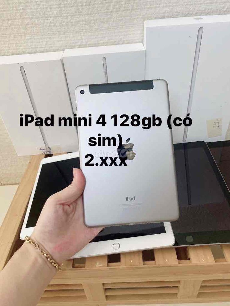 Apple iPad Mini 4 128GB Bạc Có SIM. Mua bán Máy tính bảng tại Huyện Thống Nhất Đồng Nai được đăng bởi Hung Nguyen hình 1