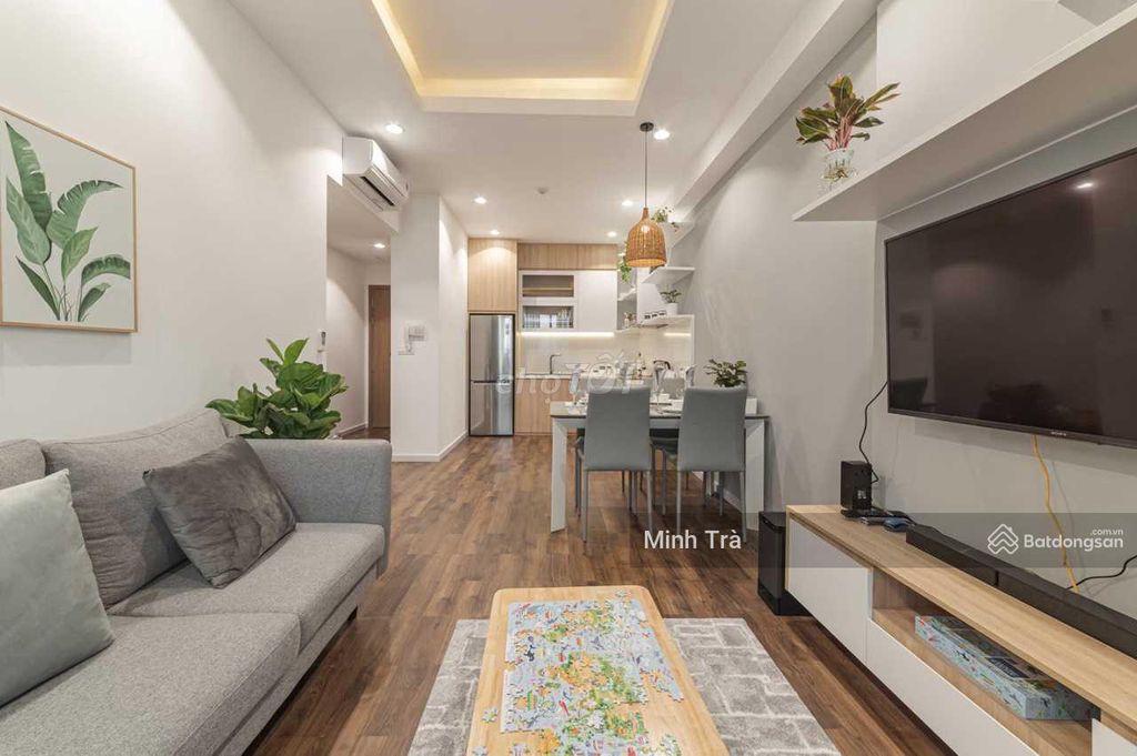 Cho thuê chung cư Topaz Home.DT: 55m2. 2PN.Giá: 8tr/th. full đồ