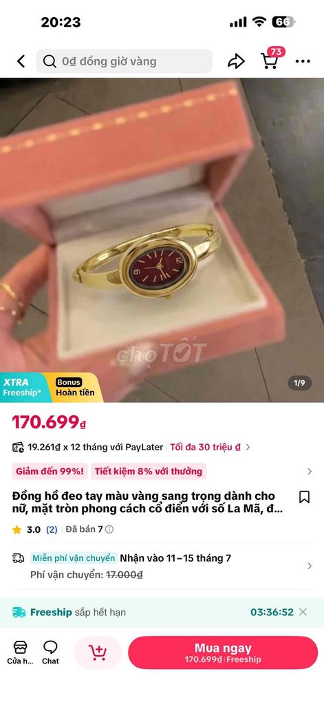 Đồng hồ thời trang. Mua bán Đồng hồ tại Quận Gò Vấp Tp Hồ Chí Minh được đăng bởi Xã Kho  Sale Tháng 7 hình 1