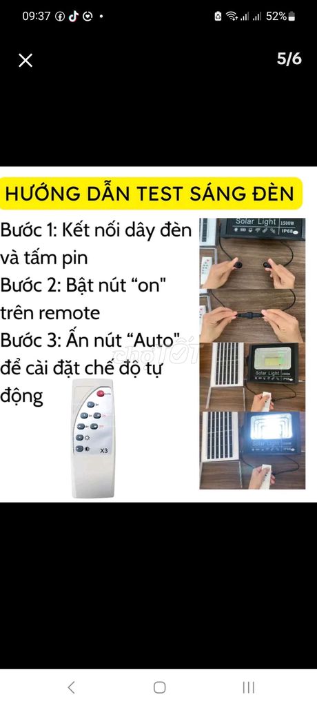 Đèn năng lương măt trời đang đc trợ giá