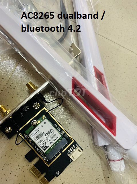 Card wifi cho PC, 2 băng tần 2.4/5G-Bluetooth 4.2