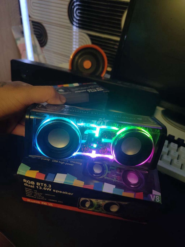 Loa Bluetooth FOOMEE RGB BT5.3. Mua bán Tivi, Âm thanh tại Thành phố Buôn Ma Thuột Đắk Lắk được đăng bởi Triệu Vũ hình 1