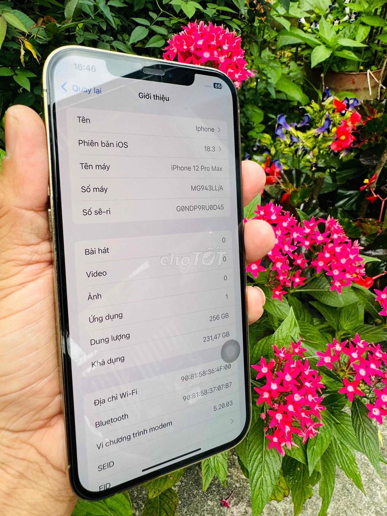 lên đời bán iphone 12 Pro Max 256Gb full