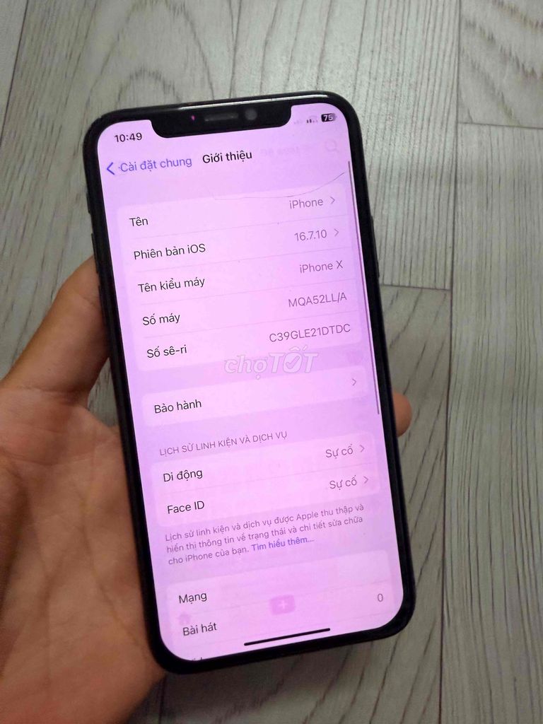 iPhone X 64GB Đen - Xuất xứ từ Mỹ. Mua bán Điện thoại tại Quận 3 Tp Hồ Chí Minh được đăng bởi giá lái hình 1