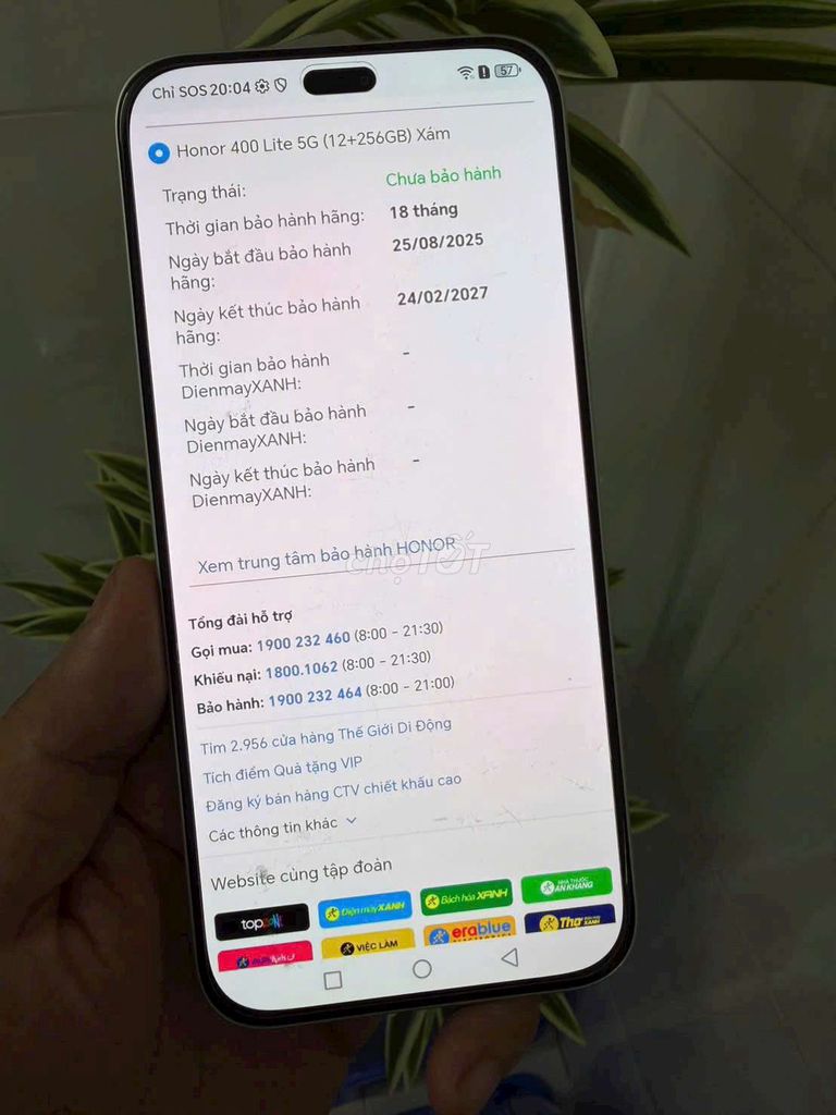 Honor 400 Lite 5G 256GB Xám. Mua bán Điện thoại tại Huyện Mang Thít Vĩnh Long được đăng bởi mi ni hình 1