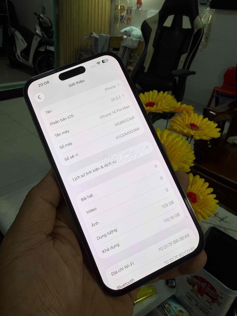 Apple iPhone 14 Pro Max 128G tím Đã qua sử dụng. Mua bán Điện thoại tại Thành phố Biên Hòa Đồng Nai được đăng bởi thanh hình 1
