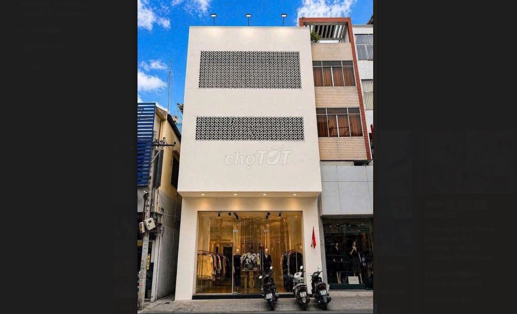 CÓ THANG MÁY - HƠN 200M2 SỬ DỤNG - MẶT TIỀN 283 VÕ VĂN TẦN, QUẬN 3.!!