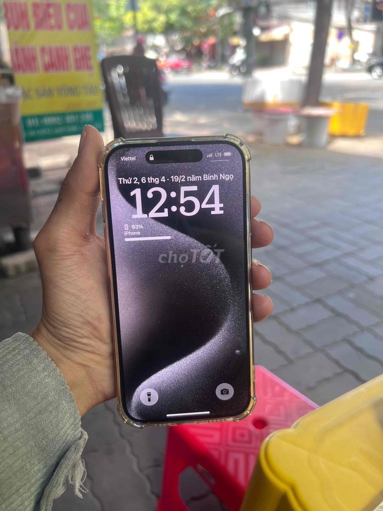 Apple iPhone 15 Pro 128GB Đen. Mua bán Điện thoại tại Thành phố Vũng Tàu Bà Rịa - Vũng Tàu được đăng bởi Tấn Thành hình 1